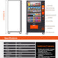 Snack & Drink Combo Vending Machine Refrigerated Large 60 Slots Commercial Vending Machine Durable Cashless Beverage Vending Machine for Business, Caster Design, Bill Acceptor