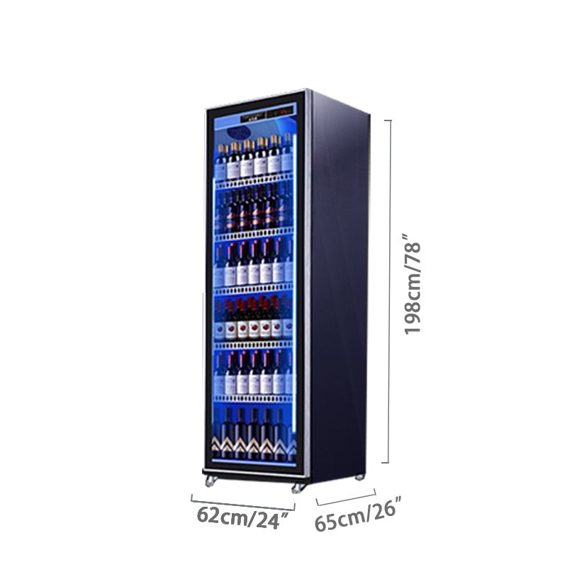 Beverage refrigerated display case with three lighting glass freezer showcase - CECLE Machine