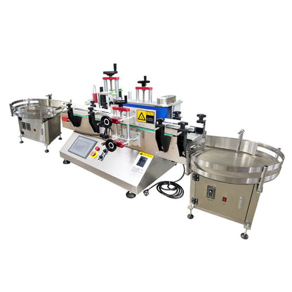 Bottle labeler, desktop automatic round bottle labeling machine for jars/vials ,small tabletop beer cans labeling machine