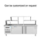 Bubble tea bar milk tea bar counter with refrigeration and boba bar equipment - CECLE Machine