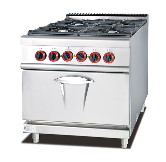 Commercial gas range and multiple burners - CECLE Machine