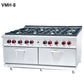Commercial gas range and multiple burners - CECLE Machine