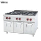 Commercial gas range and multiple burners - CECLE Machine