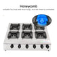 Commercial multiple stainless steel blazing multi-head gas stoves - CECLE Machine
