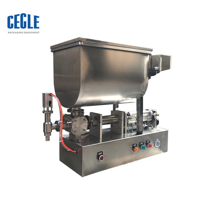 FF6B hotpot seasoning, chili sauce, nut butter, grain paste filling machine, cream bottle filling machine with mixer hopper