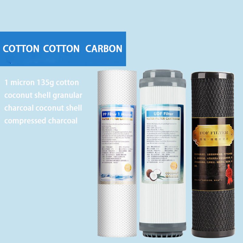 Filter combination set pure water machine water purifier front 3-stage 10-inch filter element PP cotton activated