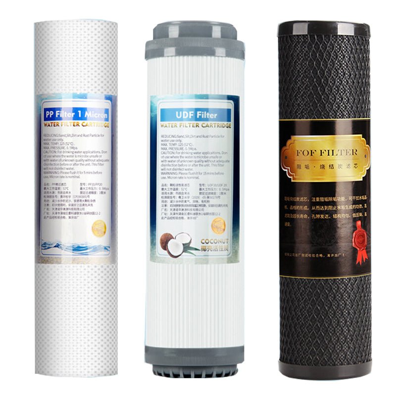 Filter combination set pure water machine water purifier front 3-stage 10-inch filter element PP cotton activated