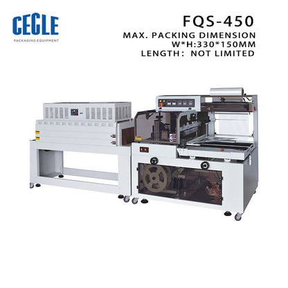 FQS-450+BSE-4522LN Side seal automatic thermal shrink packaging machine, fully automatic rolls shrink wrapping machine