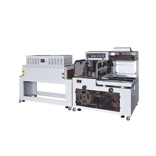 FQS-450+BSE-4522LN Side seal automatic thermal shrink packaging machine, fully automatic rolls shrink wrapping machine