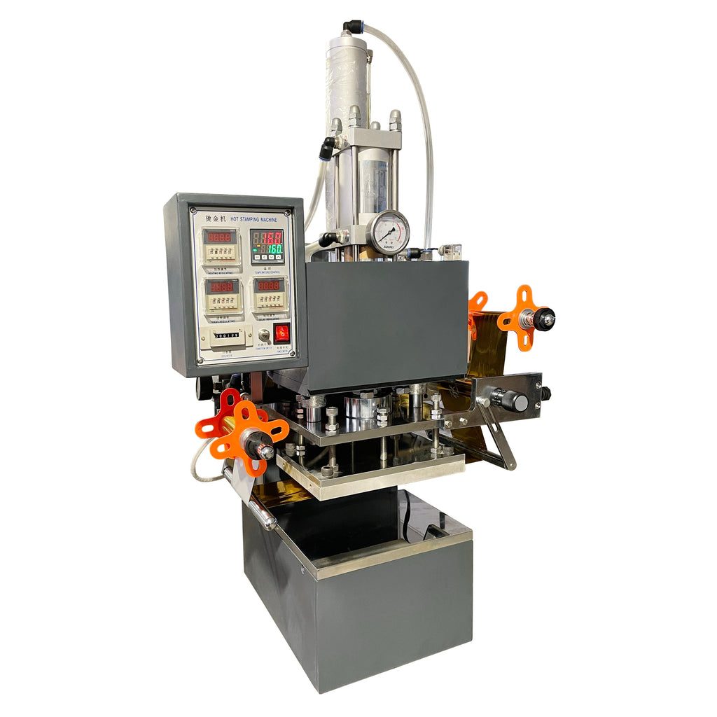 Hot foil stamping machine, desktop bronzing machine for plastic/paper/leather, tabletop weeding invitation printing machine