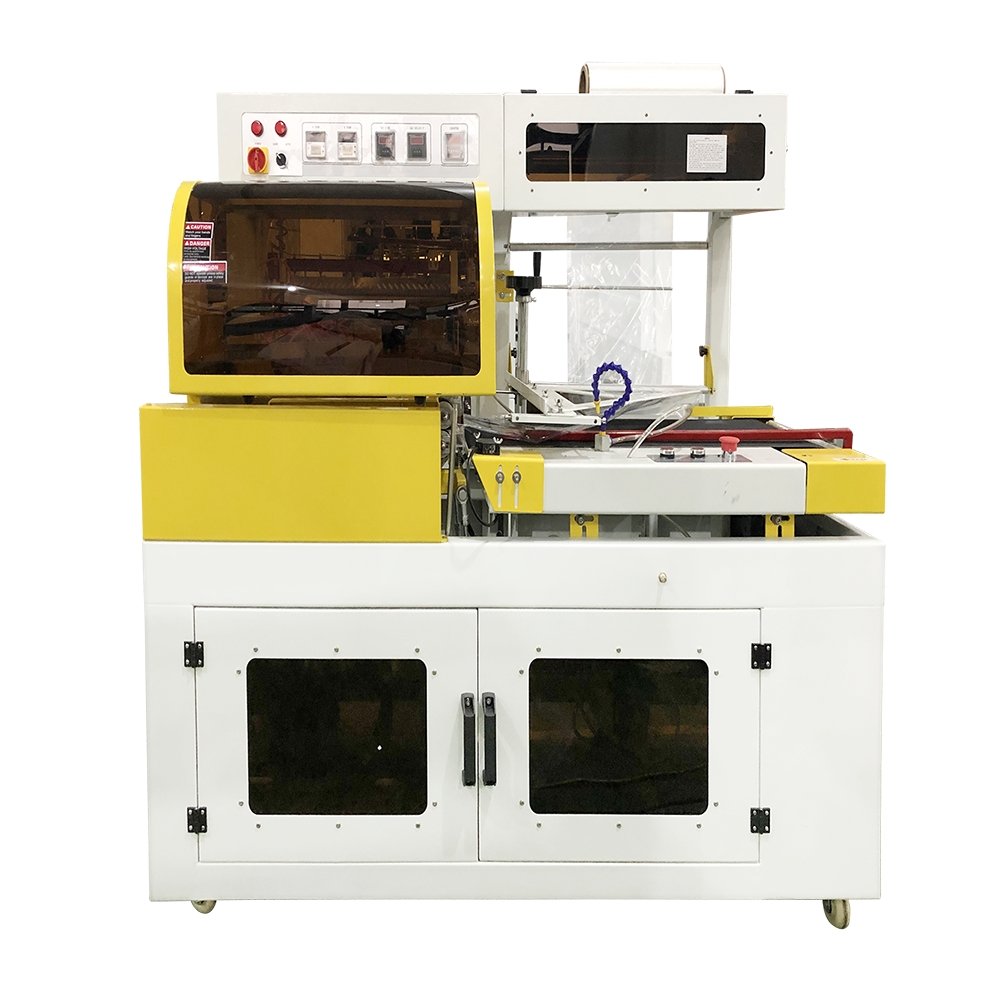 L Bar Sealer auto cutting sealing machine for POF film 220V 1 Phase, 15-30 package/min - CECLE Machine
