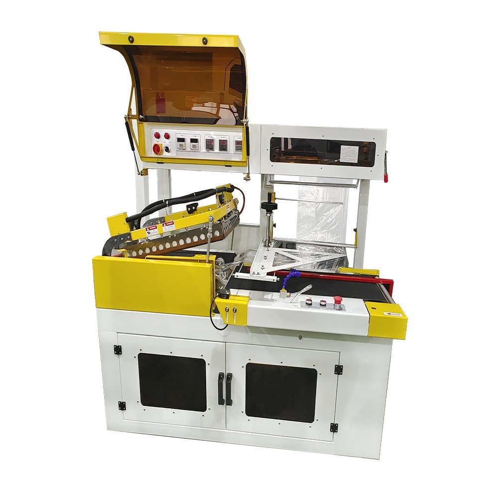 L Bar Sealer auto cutting sealing machine for POF film 220V 1 Phase, 15-30 package/min - CECLE Machine