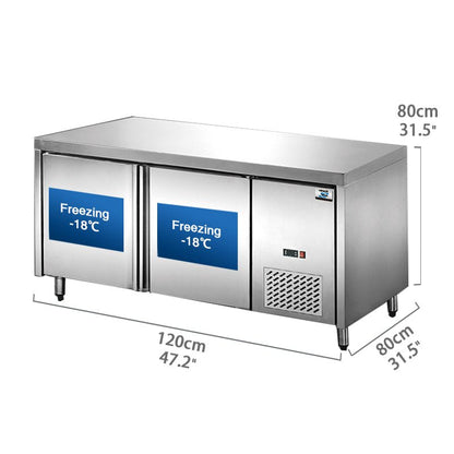 Stainless Steel Food Prep Table refrigerator restaurant hotel canteen back kitchen commercial refrigerator - CECLE Machine